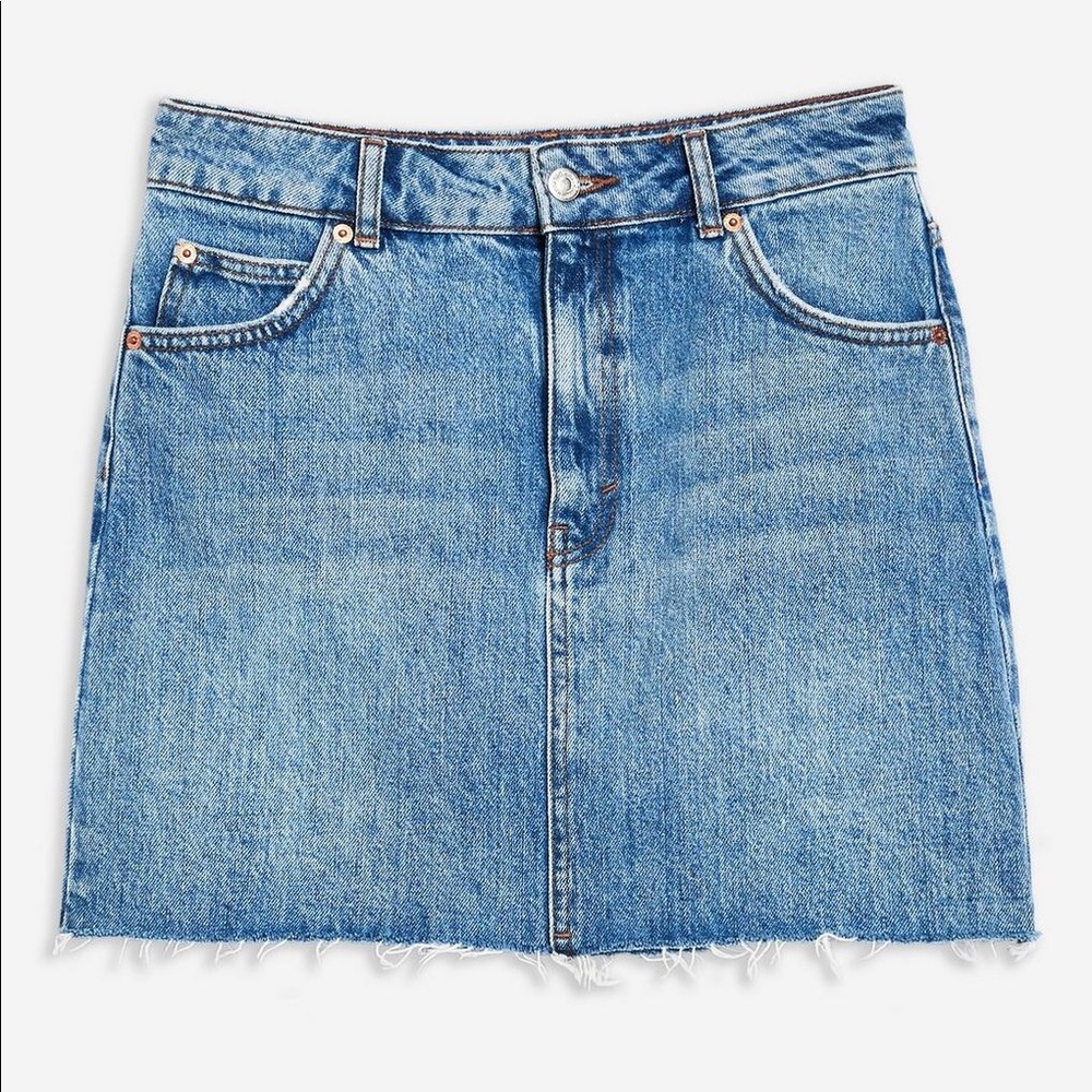 Topshop Denim Mini Skirt